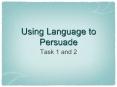 Using Language to Persuade PowerPoint PPT Presentation