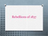 Rebellions of 1837