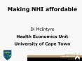 Making%20NHI%20affordable PowerPoint PPT Presentation