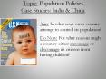Topic: Population Policies Case Studies: India PowerPoint PPT Presentation