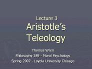 Lecture 3 Aristotle