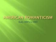 American Romanticism
