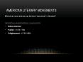 American%20Literary%20Movements PowerPoint PPT Presentation