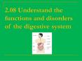 2.08 Understand the functions and disorders of the digestive system PowerPoint PPT Presentation
