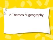 5 Themes of geography