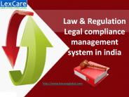 Law & Regulation Legal compliance management system in india