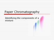Paper Chromatography