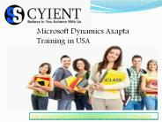 Sscyient: Microsoft Dynamics Axapta Training in USA