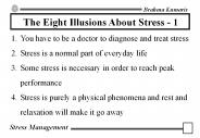 The Eight Illusions About Stress - 1