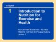 Introduction to Nutrition for Exercise and Health PowerPoint PPT Presentation