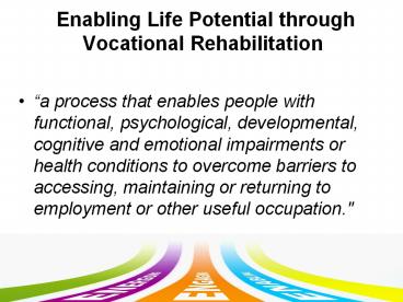Enabling Life Potential through Vocational Rehabilitation