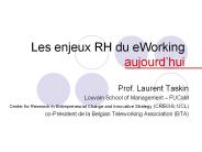 Les enjeux RH du eWorking aujourd