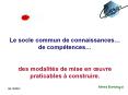 Le socle commun de connaissances PowerPoint PPT Presentation