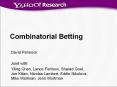 Combinatorial Betting PowerPoint PPT Presentation