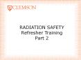 RADIATION SAFETY PowerPoint PPT Presentation