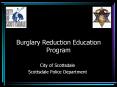 Burglary Reduction Education Program PowerPoint PPT Presentation