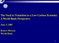 The Need to Transition to a Low Carbon Economy PowerPoint PPT Presentation