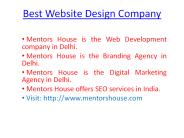 Web Development Company in Delhi