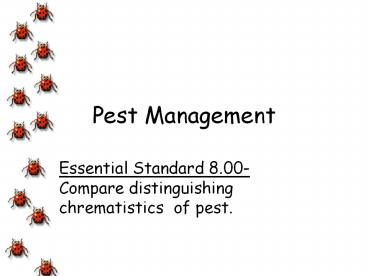 Pest Management