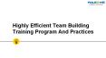 Highly Efficient Team Building Training Program And Practices PowerPoint PPT Presentation