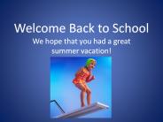 Welcome Back to School
