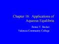 Chapter 16: Applications of Aqueous Equilibria PowerPoint PPT Presentation