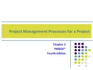Project Management Processes for a Project