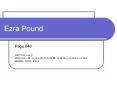 Ezra Pound PowerPoint PPT Presentation