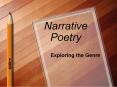 Narrative Poetry PowerPoint PPT Presentation