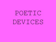 POETIC DEVICES