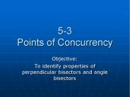5-3 Points of Concurrency