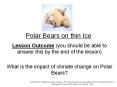 Polar Bears on thin Ice PowerPoint PPT Presentation