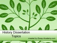 History Dissertation Topics