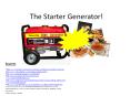 The%20Starter%20Generator! PowerPoint PPT Presentation