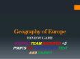 Geography of Europe PowerPoint PPT Presentation