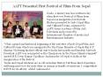 AAFT Presented First Festival of Films From Nepal