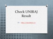 UNIRAJ Results 2016