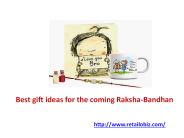 Best gift ideas for the coming Raksha-Bandhan