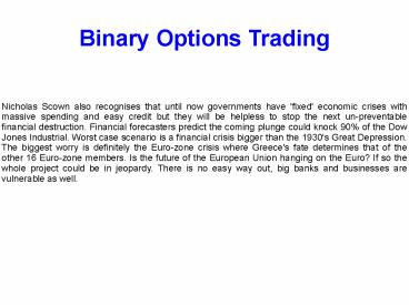 The Working of Binary Downline