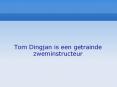 Tom Dingjan is een getrainde zweminstructeur PowerPoint PPT Presentation
