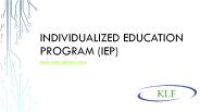 individualized education program (IEP)