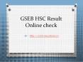 GSEB HSC 12th result PowerPoint PPT Presentation