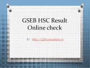 GSEB HSC 12th result