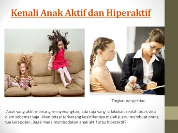 Kenali Anak Aktif dan Hiperaktif