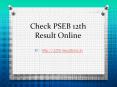 PSEB 12th class result 2016 PowerPoint PPT Presentation