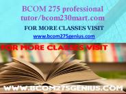BCOM 275 professional tutor bcom230mart.com