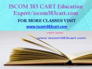 ISCOM 383 CART Education Expert-iscom383cart.com