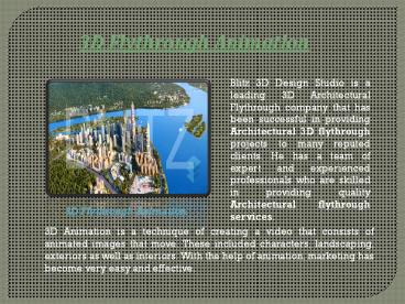 Architectural 3D Flythrough Services | Blitz 3D Design