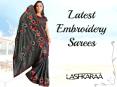 Latest embroidery sarees