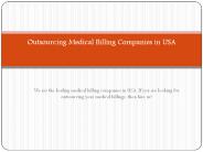 Outsourcing Medical Billing Companies in USA | Offshore Medical Billing